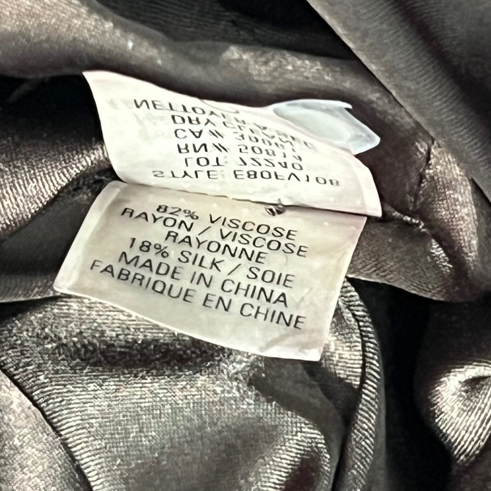 Elie Tahari Chocolate Brown Silk Blend Velvet Blazer Form Fitting Shawl Collar 4 - Picture 7 of 11